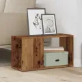 Meuble TV vieux bois 60x24x32cm bois d'ingénierie