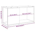 Meuble TV vieux bois 60x24x32cm bois d'ingénierie