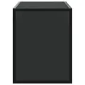 Meuble TV noir 100x31x39,5 cm bois d'ingénierie et métal
