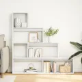 Étagère séparatrice de pièce à 4 niveaux blanc 143,5x29x143,5cm