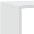 Étagère séparatrice de pièce à 4 niveaux blanc 143,5x29x143,5cm