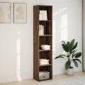 Bibliothèque chêne marron 40x30x189 cm bois d'ingénierie