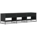 Meuble TV noir 180x40x46 cm bois d'ingénierie