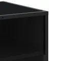 Meuble TV noir 180x40x46 cm bois d'ingénierie