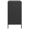 Buffet noir 68x39x73,5 cm acier laminé à froid