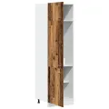 Armoire de réfrigérateur vieux bois 60x57x207cm bois ingénierie