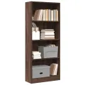 Bibliothèque chêne marron 60x24x143 cm bois d'ingénierie