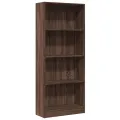 Bibliothèque chêne marron 60x24x143 cm bois d'ingénierie