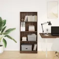 Bibliothèque chêne marron 60x24x143 cm bois d'ingénierie