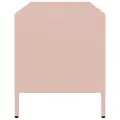 Meuble TV rose 101,5x39x43,5 cm acier laminé à froid