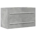 Armoire de lavabo chêne artisanal 80x38,5x48 cm bois ingénierie