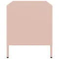 Meuble TV rose 68x39x43,5 cm acier laminé à froid