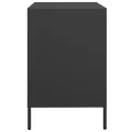 Buffet noir 68x39x58,5 cm acier laminé à froid