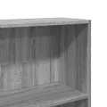 Bibliothèque sonoma gris 80x24x176 cm bois d'ingénierie
