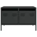 Meuble TV noir 68x50x43,5 cm acier laminé à froid