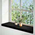 Appuis de fenêtre 2 pcs marron foncé bois de chêne massif