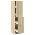 Armoire d'apothicaire chêne sonoma bois d'ingénierie