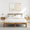 Tables de chevet murales 2 pcs vieux bois 35x35x20 cm
