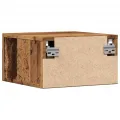 Tables de chevet murales 2 pcs vieux bois 35x35x20 cm