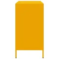 Buffet jaune moutarde 101,5x39x73,5 cm acier laminé à froid