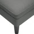 Fauteuil long avec coussin et accoudoir droit gris foncé tissu