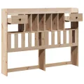Tête de lit avec rangement 160 cm bois massif de pin