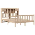 Lit bibliothèque sans matelas 160x200 cm bois massif de pin
