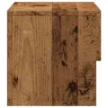 Table de chevet murale vieux bois