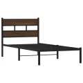 Cadre de lit sans matelas avec tête de lit 90x200 cm
