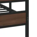 Cadre de lit sans matelas avec tête de lit et pied de lit