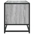 Meuble TV sonoma gris 80x34,5x40 cm bois d'ingénierie et métal
