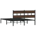 Cadre de lit sans matelas avec tête de lit 140x200 cm