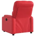 Fauteuil inclinable électrique Rouge Similicuir