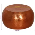 Table basse laiton Ø55x28 cm aluminium