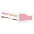 Lit de jour et 2 tiroirs sans matelas IRUN blanc rose 90x200 cm