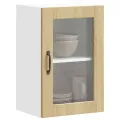 Armoire murale de cuisine et porte en verre Porto chêne sonoma