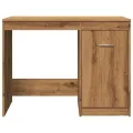 Bureau chêne artisanal 100x50x76 cm bois d'ingénierie