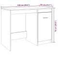 Bureau chêne artisanal 100x50x76 cm bois d'ingénierie