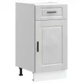 Armoire de cuisine Porto gris béton bois d'ingénierie