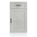 Armoire de cuisine Porto gris béton bois d'ingénierie