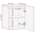 Armoire de salle de bain suspendue bois massif manguier