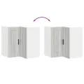 Armoire d'angle murale de cuisine Porto sonoma gris