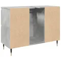 Armoire salle de bain gris béton 80x33x60cm bois d'ingénierie