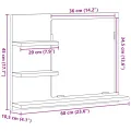 Armoire à miroir salle de bain chêne artisanal 60x10,5x45 cm