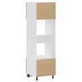 Armoires de four 2 pcs Porto noir bois d'ingénierie