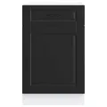 Armoire de cuisine Porto noir bois d'ingénierie