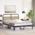 Cadre de lit sans matelas 120x200 cm chêne sonoma