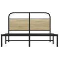 Cadre de lit sans matelas 120x200 cm chêne sonoma