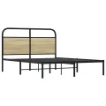 Cadre de lit sans matelas 120x200 cm chêne sonoma