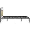 Cadre de lit sans matelas 120x200 cm chêne sonoma